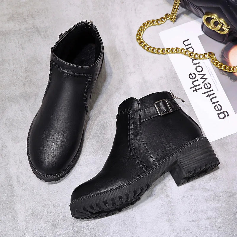 Monroe Luxe Leather Ankle Boots