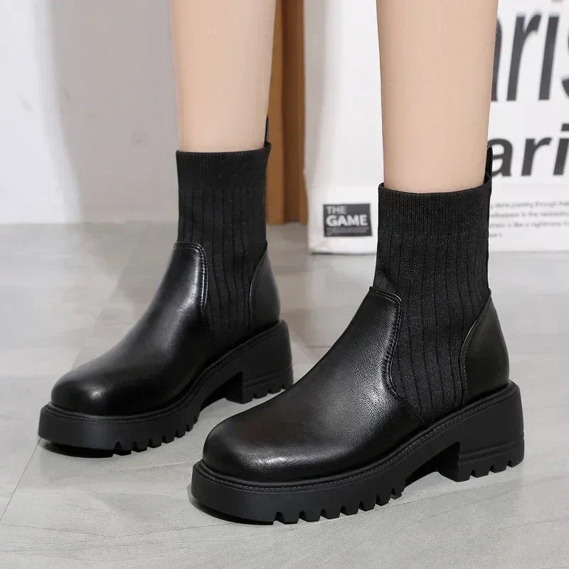 Gianna Leather Ankle Boots – Sleek Everyday Boots with Rugged Durability
