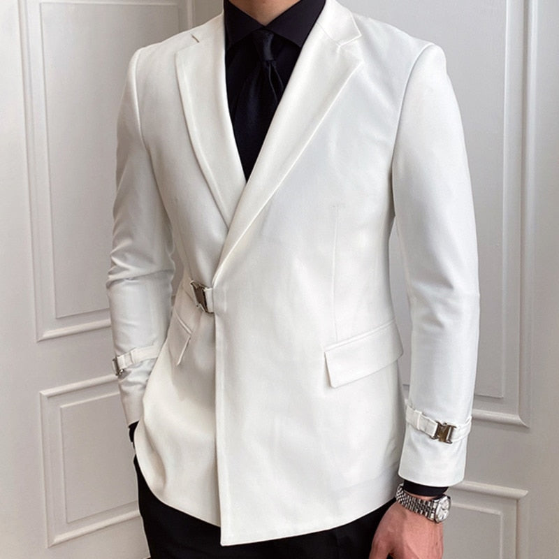 Martin Men’s Sports Jacket – Peak Lapel Blazer in Lightweight Stretch Fabric