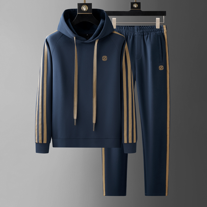 Austin Lycra Hoodie Men's Tracksuit Set