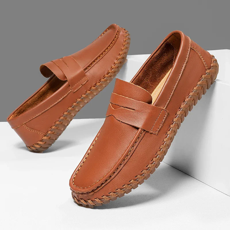Preston Men’s Leather Loafers – Premium Leather Slip-On Shoes