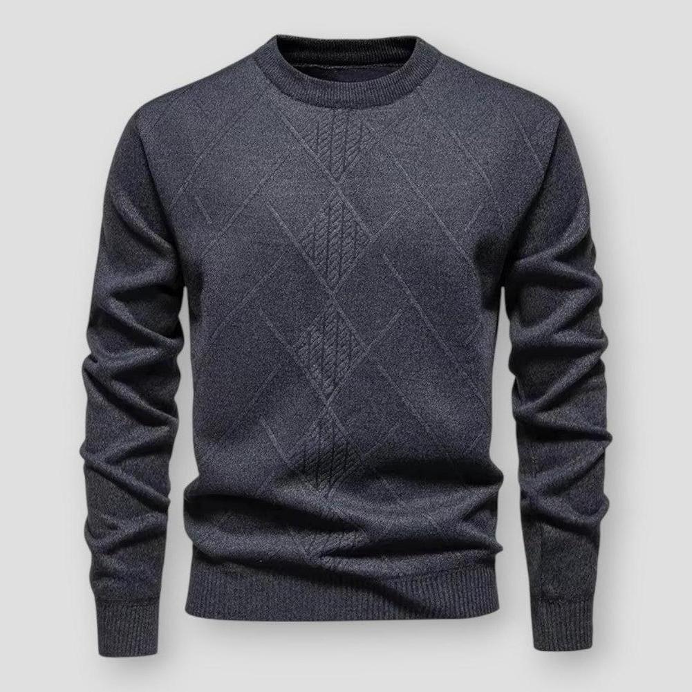 Julian Textured Ribbed Knit Sweater