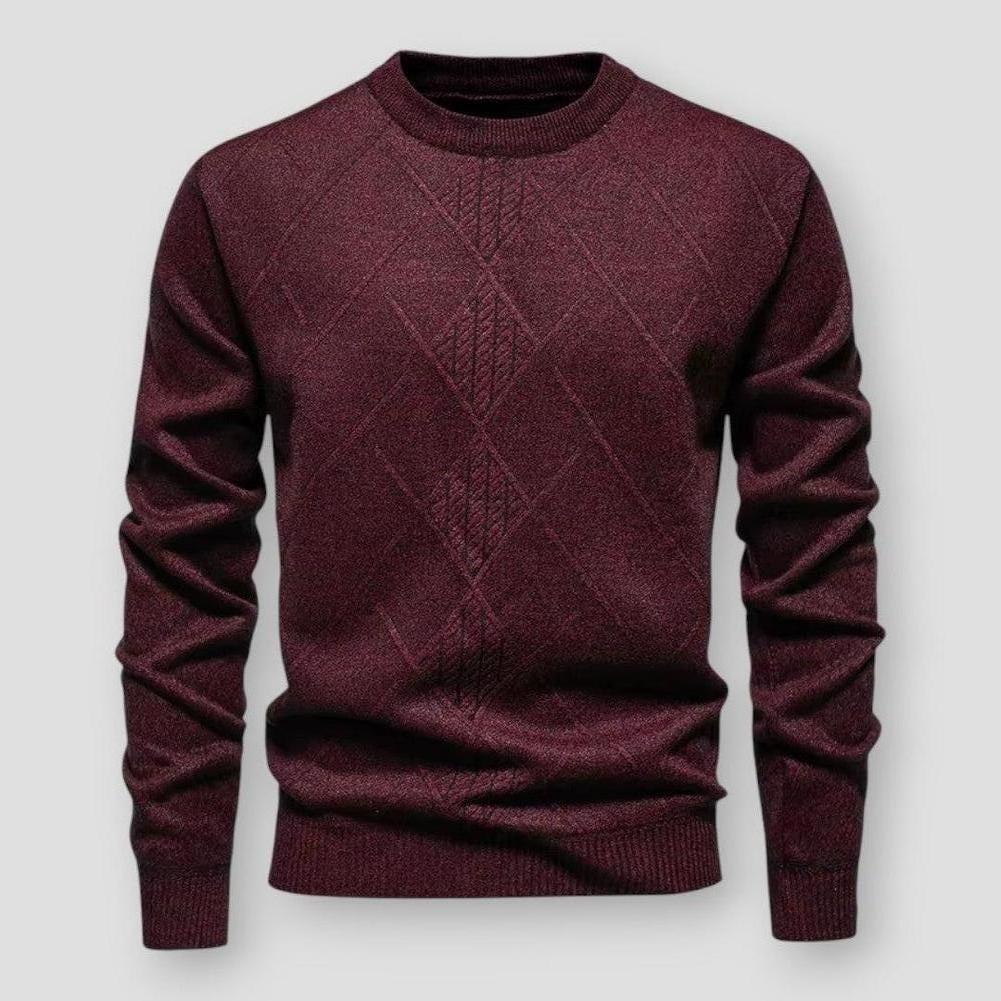 Julian Textured Ribbed Knit Sweater