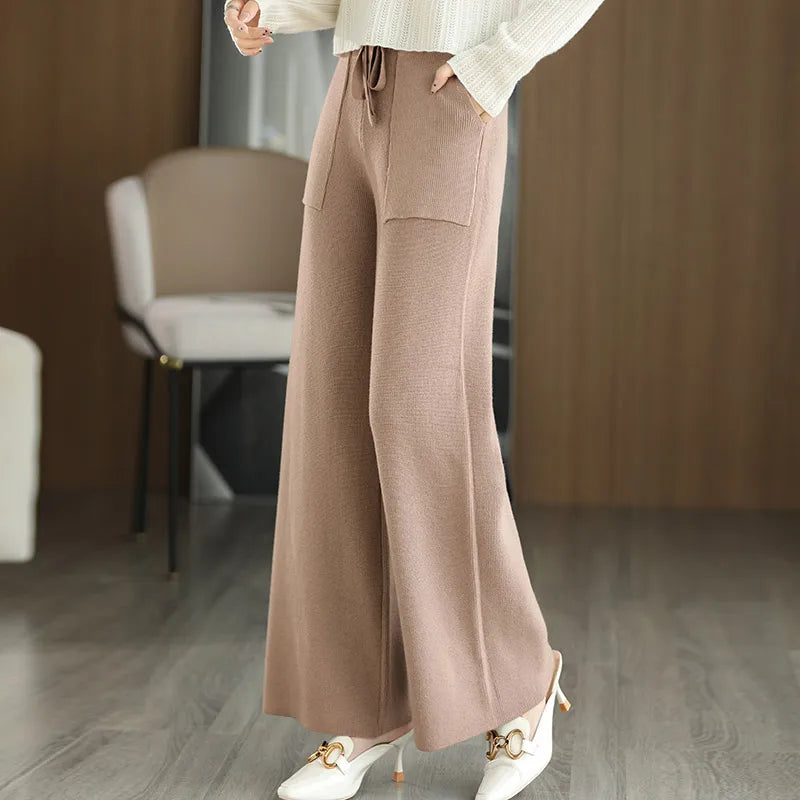 Nika Merino Lounge Pants – Soft Wool-Blend Everyday Joggers