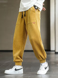 Lorenzo Corduroy Joggers – Tapered Soft-Touch Lounge Pants for Cold-Season Styling