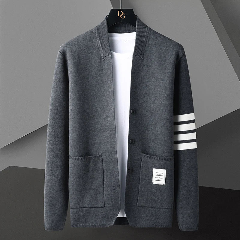Duke Knitted Cardigan - Classic Men's Knit Layer for Effortless Style