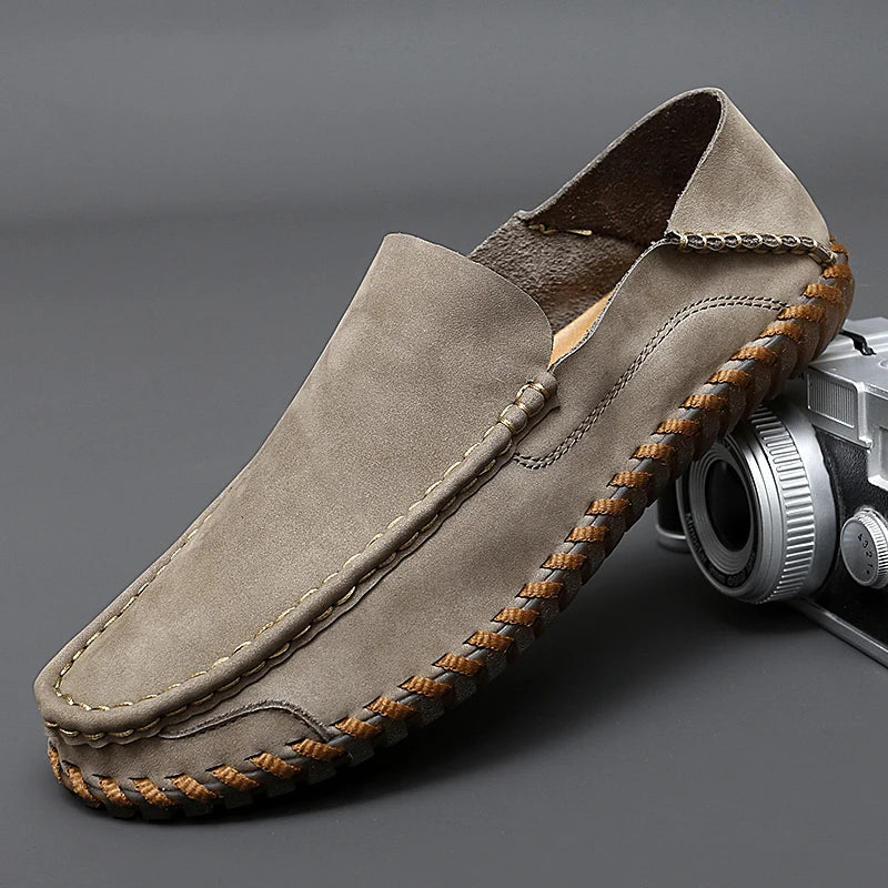 Bruno Men’s Loafers – Suede & Leather Loafer Shoes