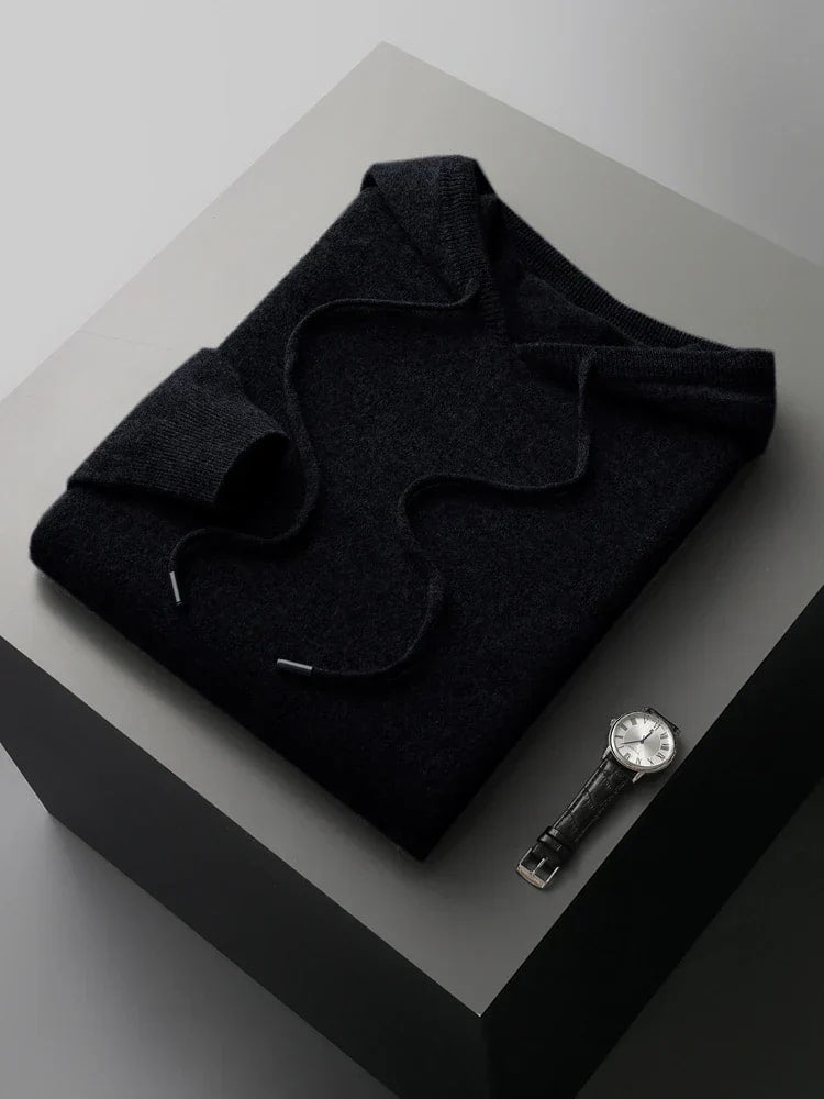 Leon Men’s Merino Wool Hoodie – Lightweight Warmth with Tailored Fit