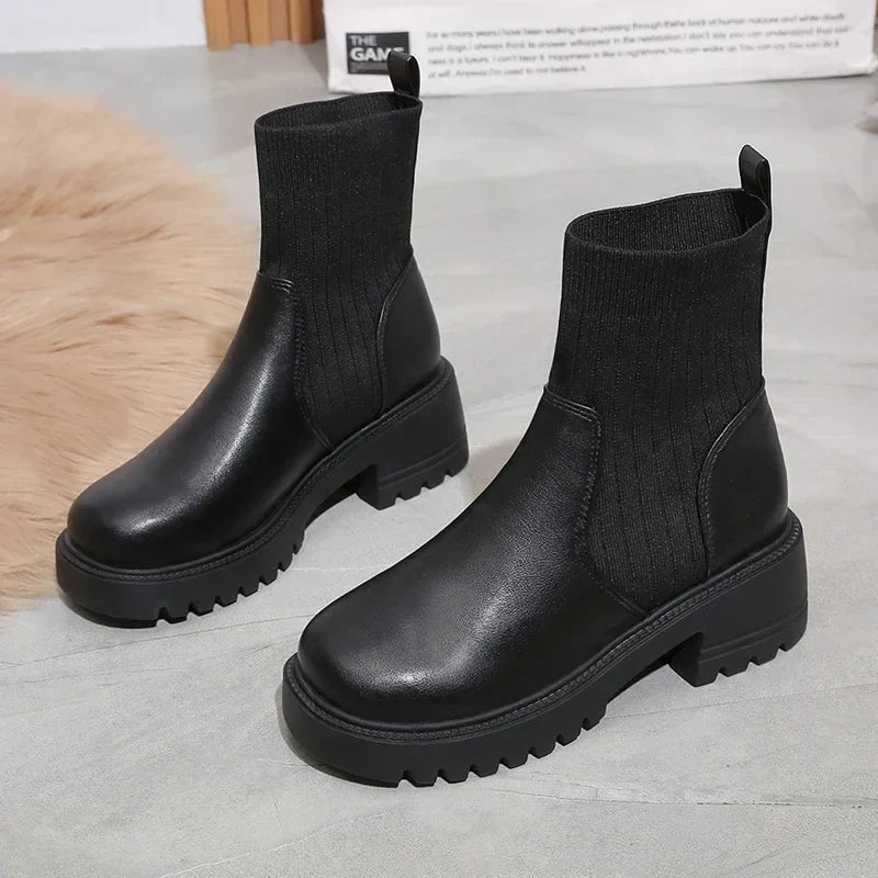 Gianna Leather Ankle Boots – Sleek Everyday Boots with Rugged Durability