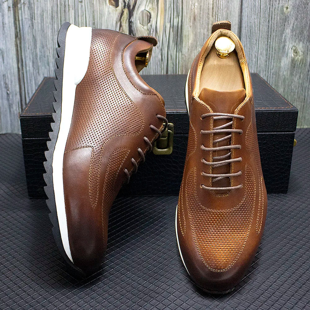 Fabrizio Men’s Leather Sneakers – Italian Leather Shoes
