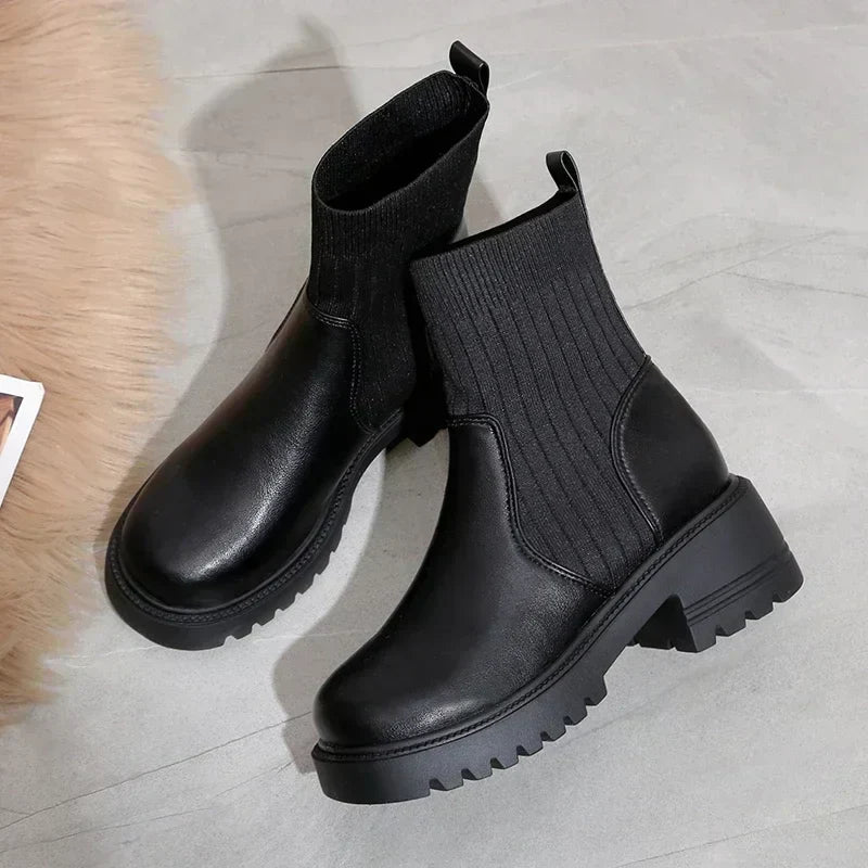 Gianna Leather Ankle Boots – Sleek Everyday Boots with Rugged Durability