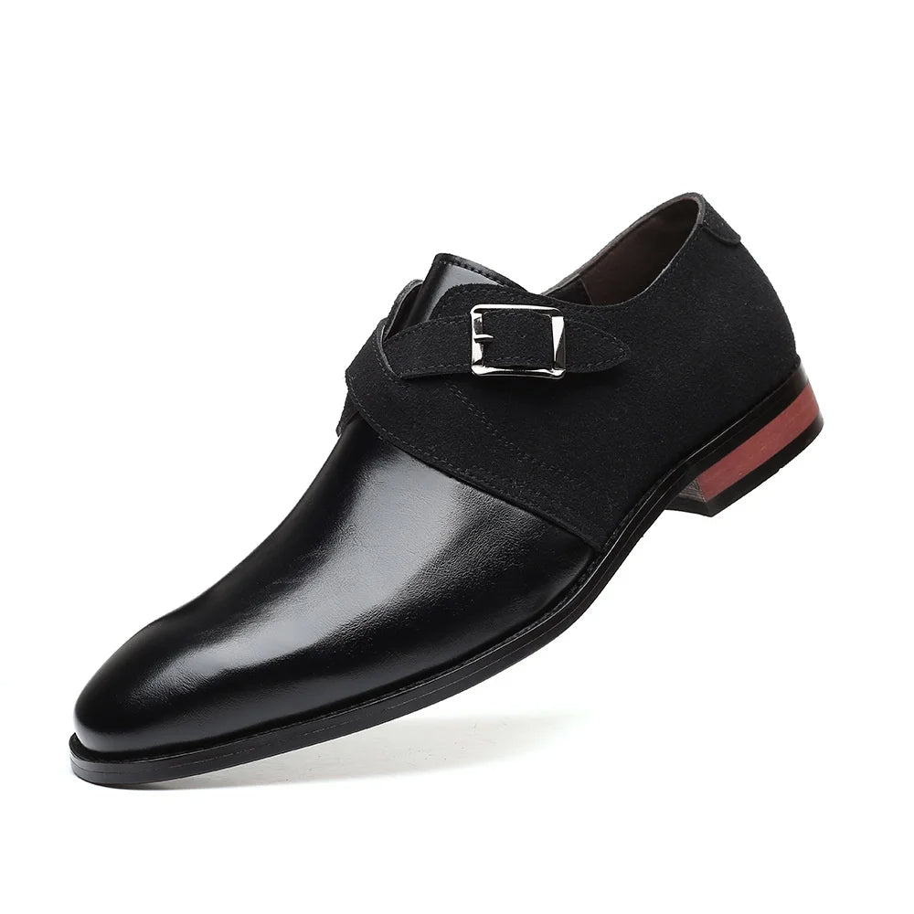 Aurora Men's Luxe Buckled Suede Loafers