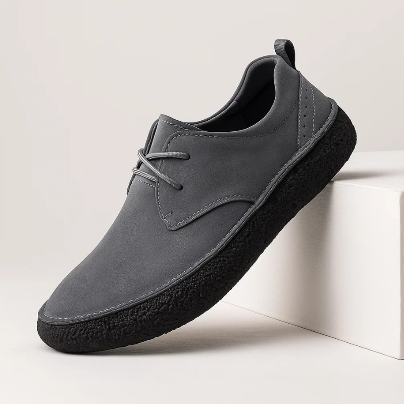 Jackie Men’s Suede Casual Shoes – with Flexible Rubber Sole