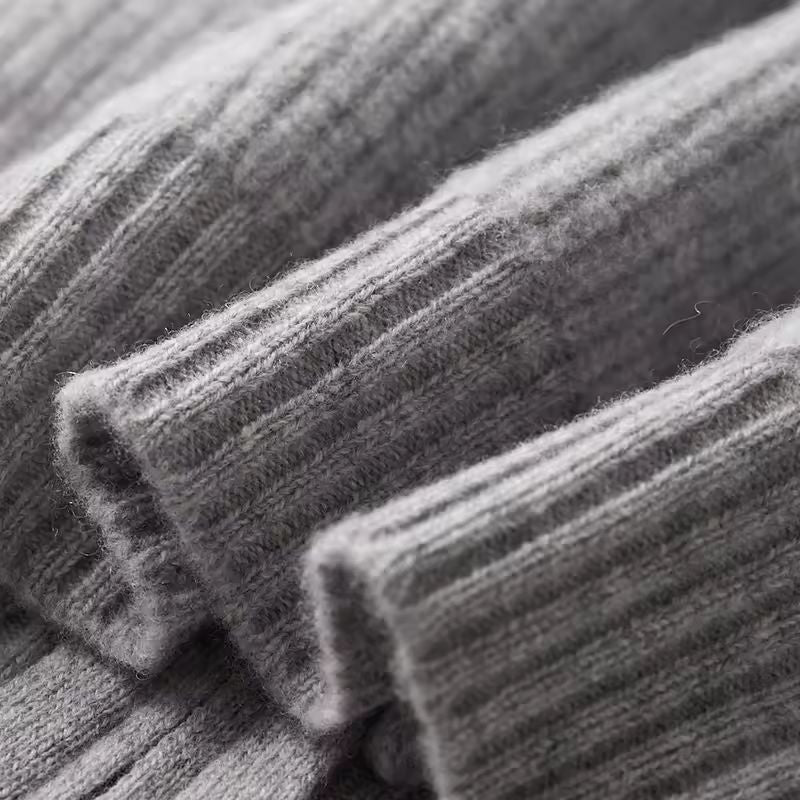 William Men’s Zip Up Cardigan – Merino Wool Knit Sweater
