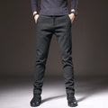 Adrian Men’s Slim Fit Pants – Stretch Cotton Blend with Wrinkle-Resistant Finish