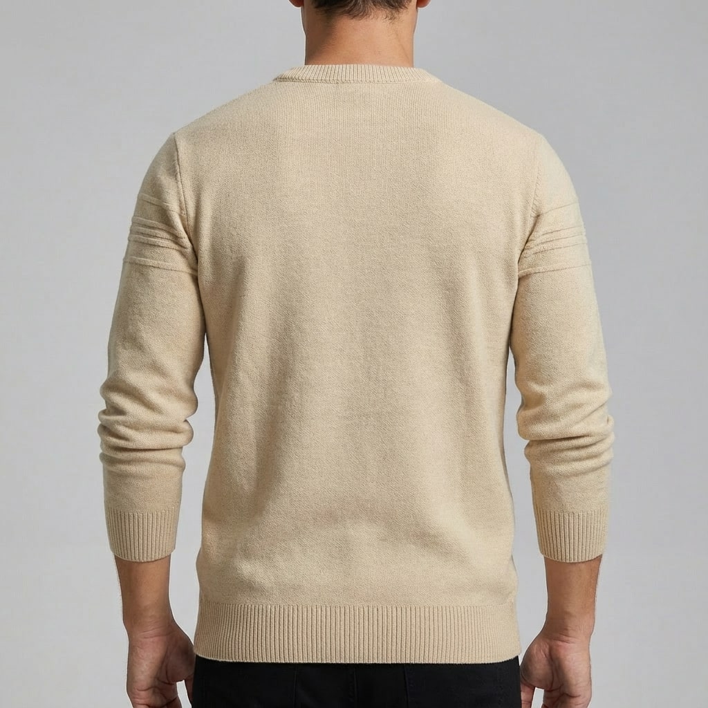 Bradford Men’s Cotton Sweater – Midweight Crew Neck Jumper