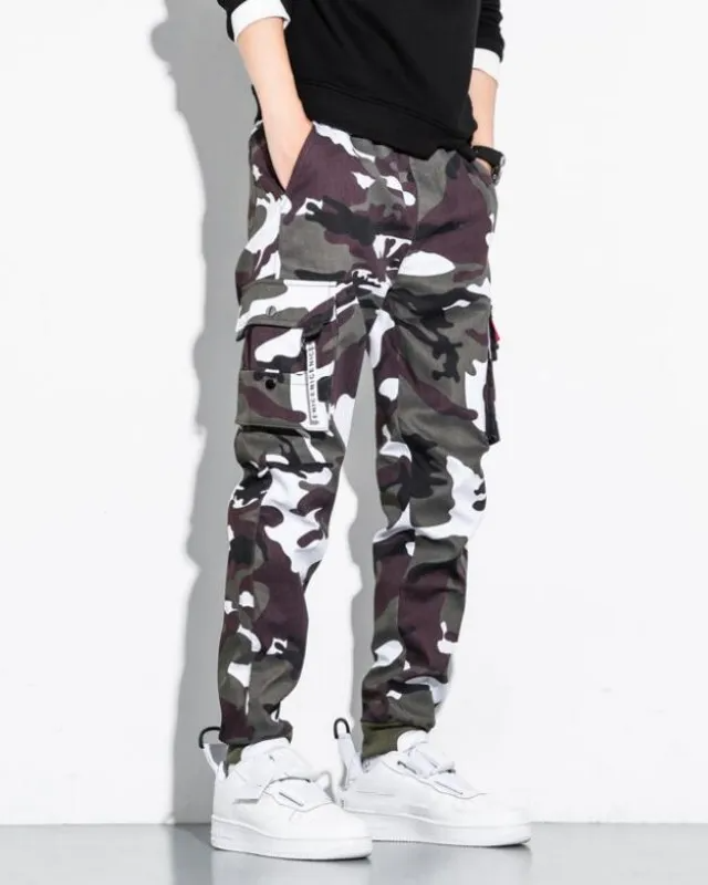 Griffin Men’s Cargo Camo Pants – Tactical Trousers with Adjustable Waist & Utility Pockets
