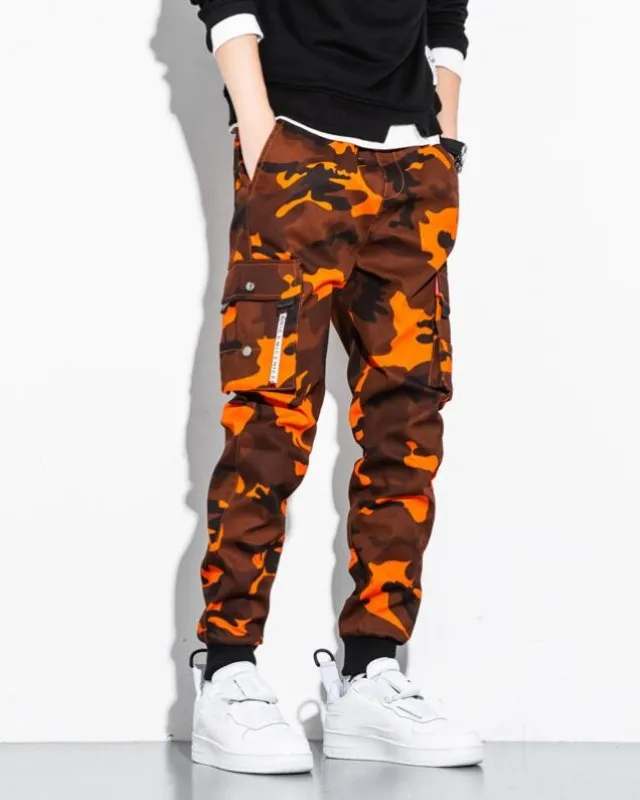 Griffin Men’s Cargo Camo Pants – Tactical Trousers with Adjustable Waist & Utility Pockets