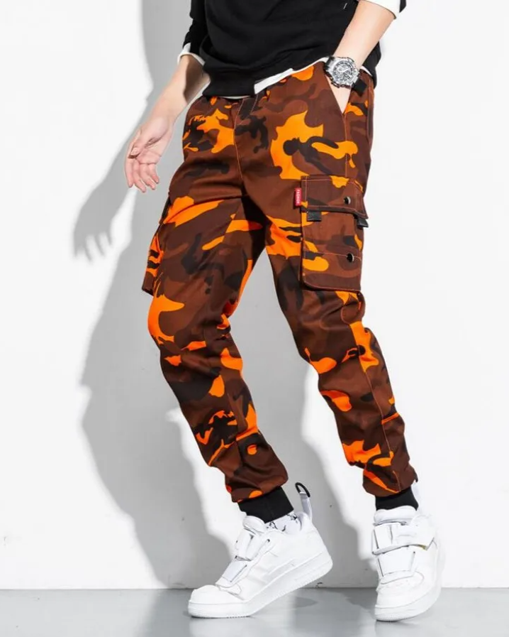 Griffin Men’s Cargo Camo Pants – Tactical Trousers with Adjustable Waist & Utility Pockets