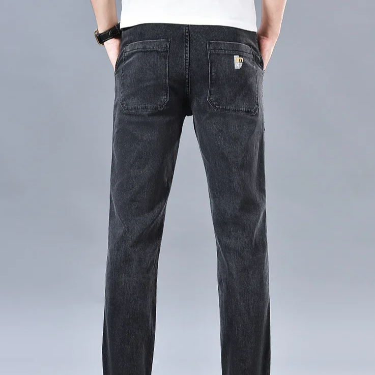 Logan Denim Cargo Pants – Stretch Utility Jeans with Multi-Pocket Design & Tapered Fit