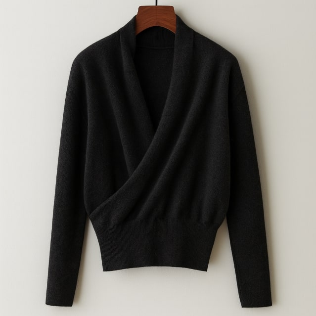 Berkis Women’s Knit Sweater – Crossover Front Pullover