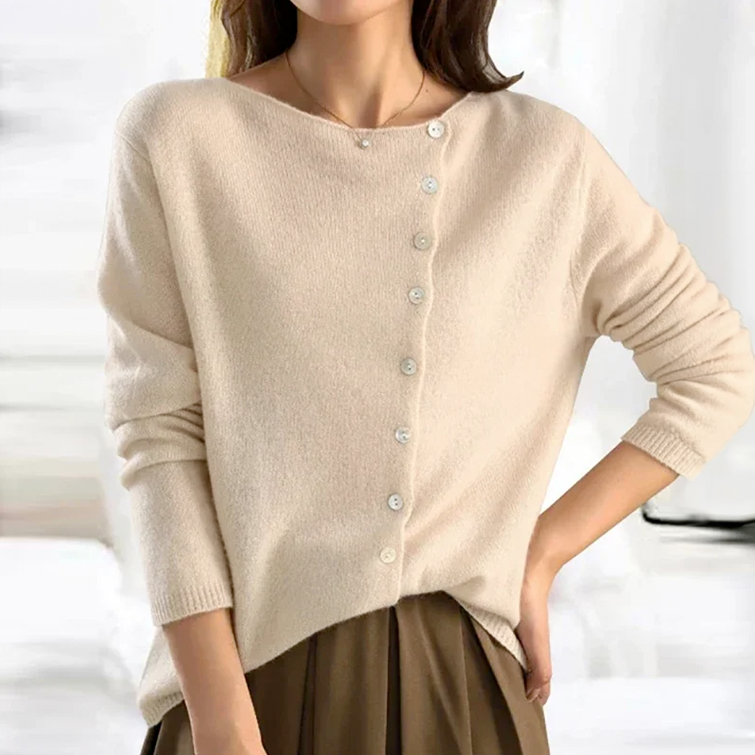Allegra Women's Knit Cardigan – Soft Button-Front Sweater for Layered Style