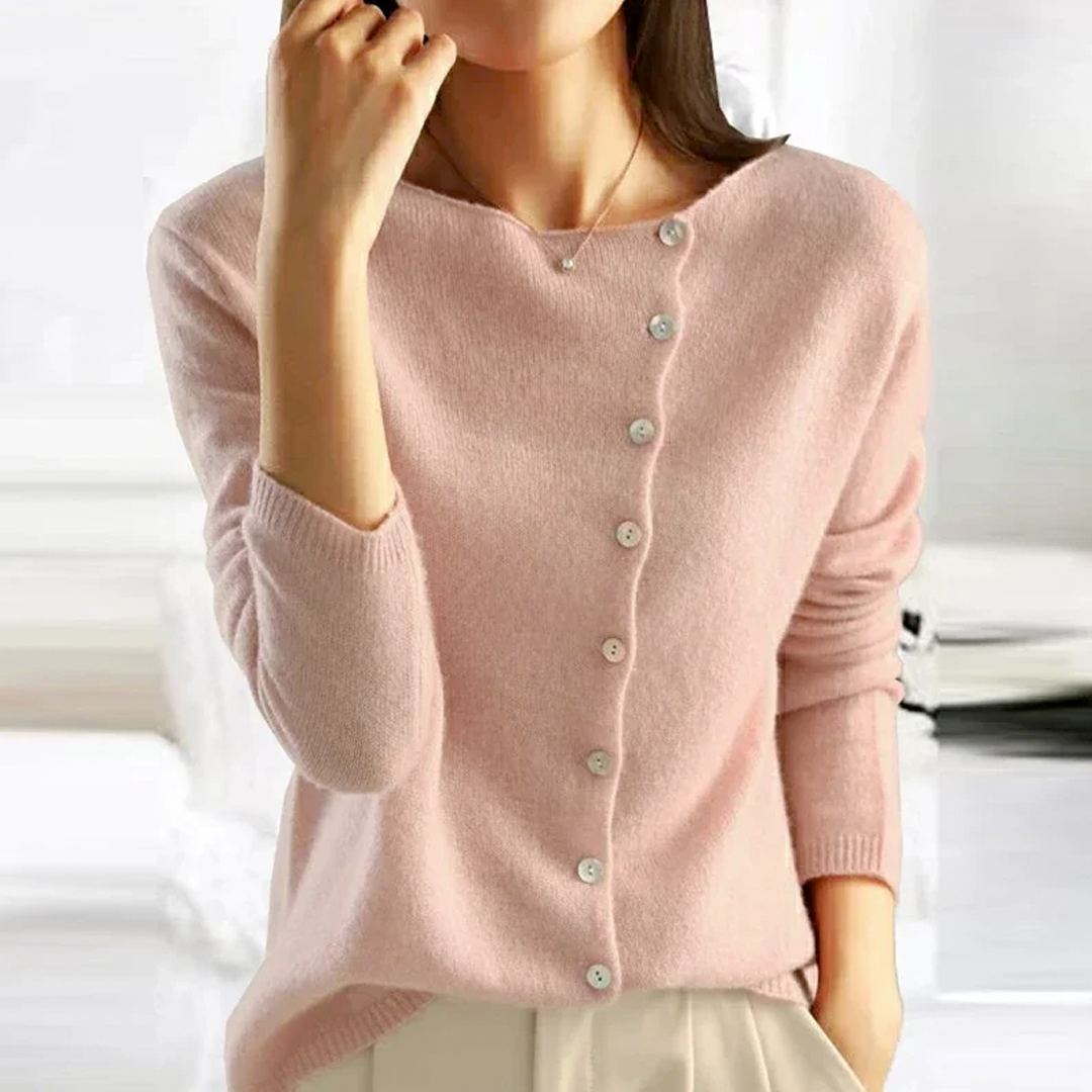 Allegra Women's Knit Cardigan – Soft Button-Front Sweater for Layered Style