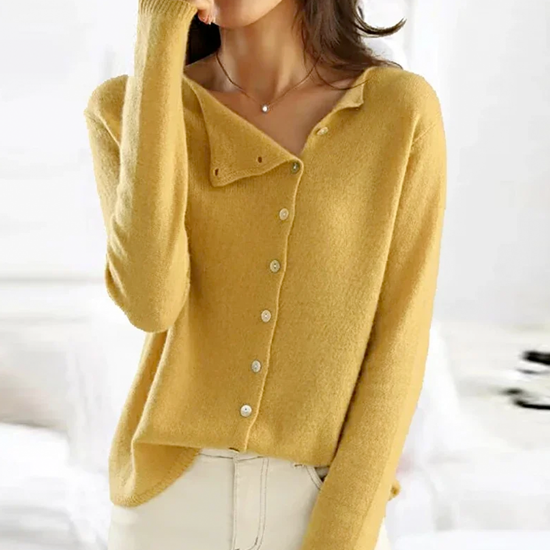 Allegra Women's Knit Cardigan – Soft Button-Front Sweater for Layered Style