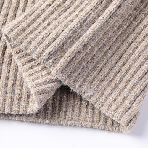 Arnelio Men’s Turtleneck Sweater – Thick Ribbed Knit Pullover