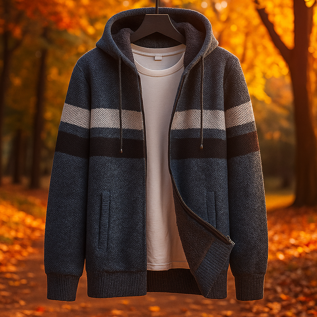 Luciano Men's Fleece Jacket – Soft Insulated Zip-Up for Fall