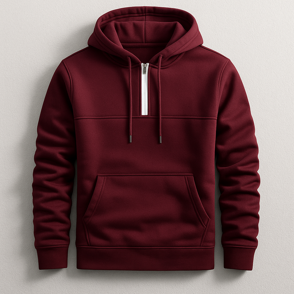 Elmer Men’s Half-Zip Hoodie – Premium Fleece Jacket
