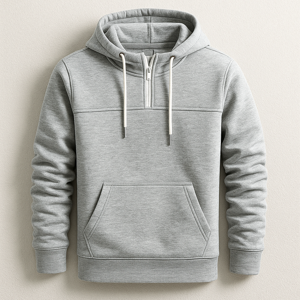 Elmer Men’s Half-Zip Hoodie – Premium Fleece Jacket