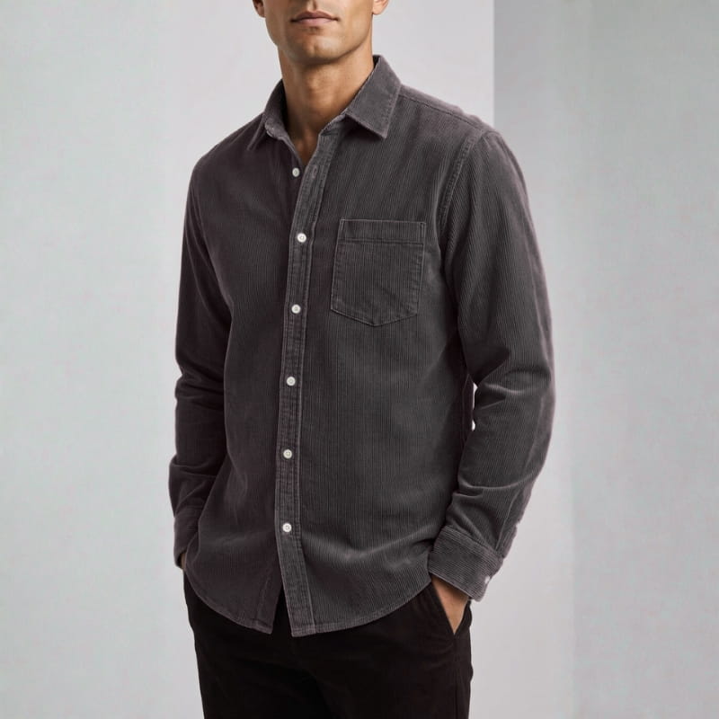 Briar Men's Corduroy Overshirt – Soft Cotton Shirt Jacket