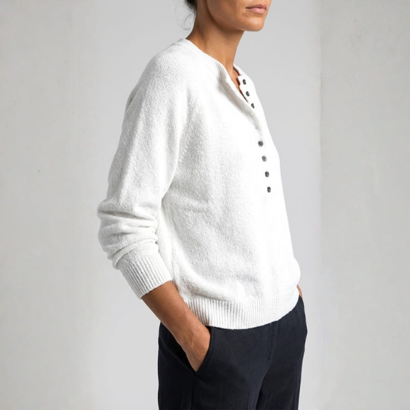 Myra Women's Button Knit Sweater – Soft Cozy Layering Top