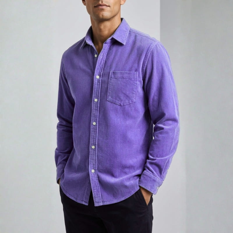 Briar Men's Corduroy Overshirt – Soft Cotton Shirt Jacket