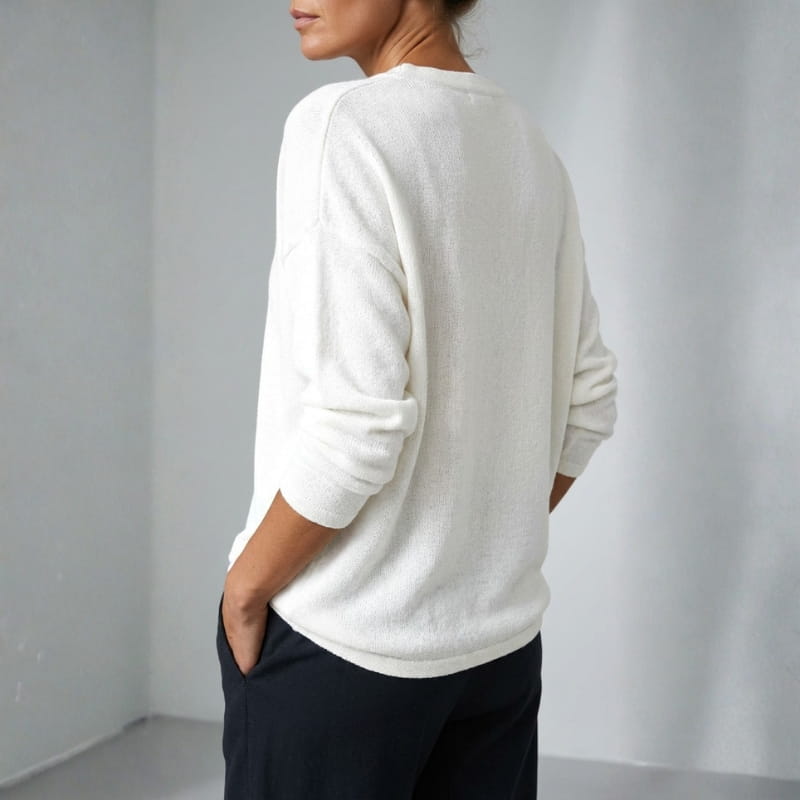 Myra Women's Button Knit Sweater – Soft Cozy Layering Top