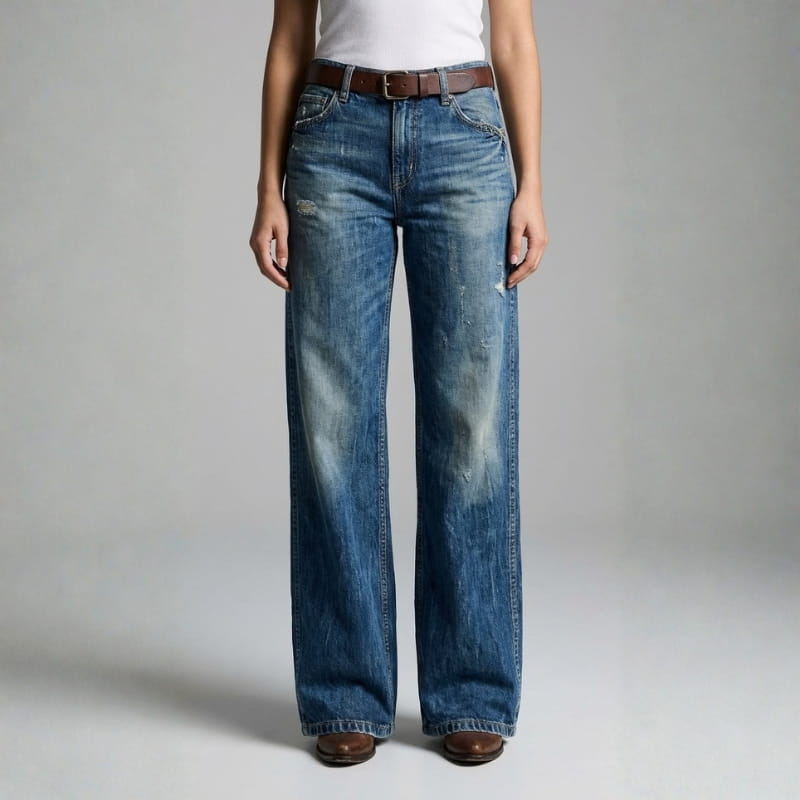 Shermaine Soft-Touch Wide-Leg Jeans – Relaxed Everyday Pants