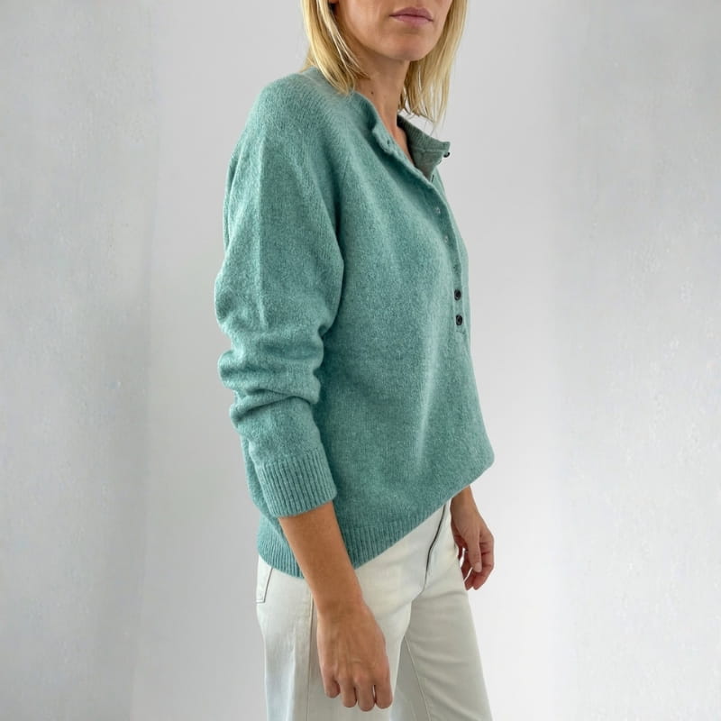Myra Women's Button Knit Sweater – Soft Cozy Layering Top