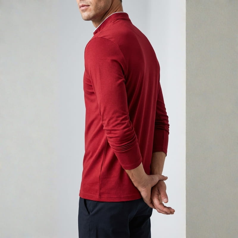 Brennan Half Zip Cotton Polo Shirt – Sleek Everyday Performance Top