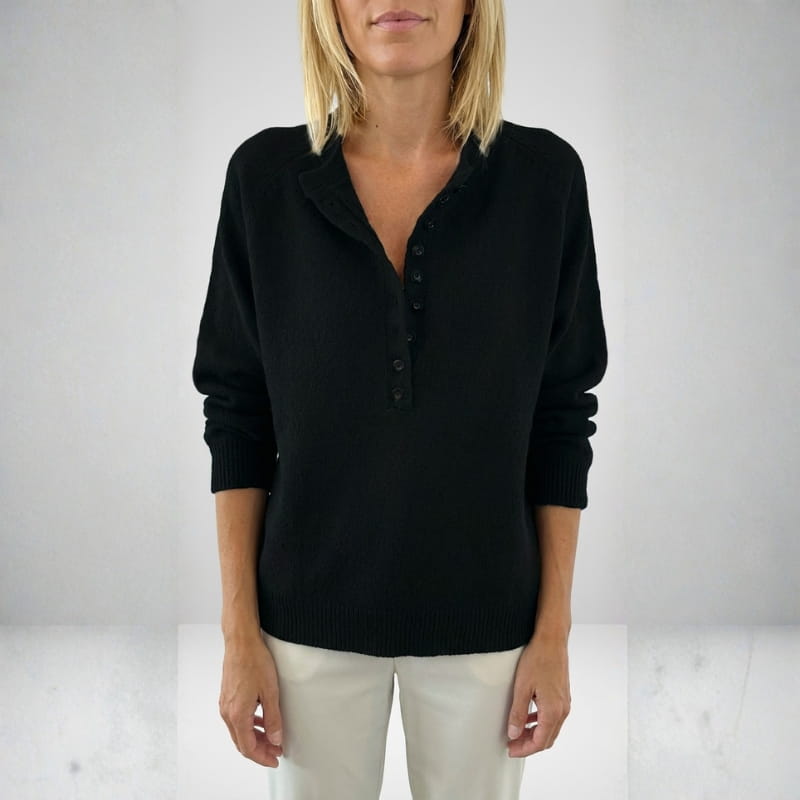 Myra Women's Button Knit Sweater – Soft Cozy Layering Top