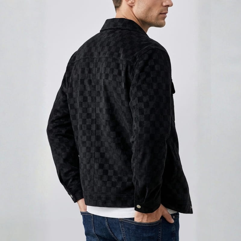 Bellano Check Suede Jacket