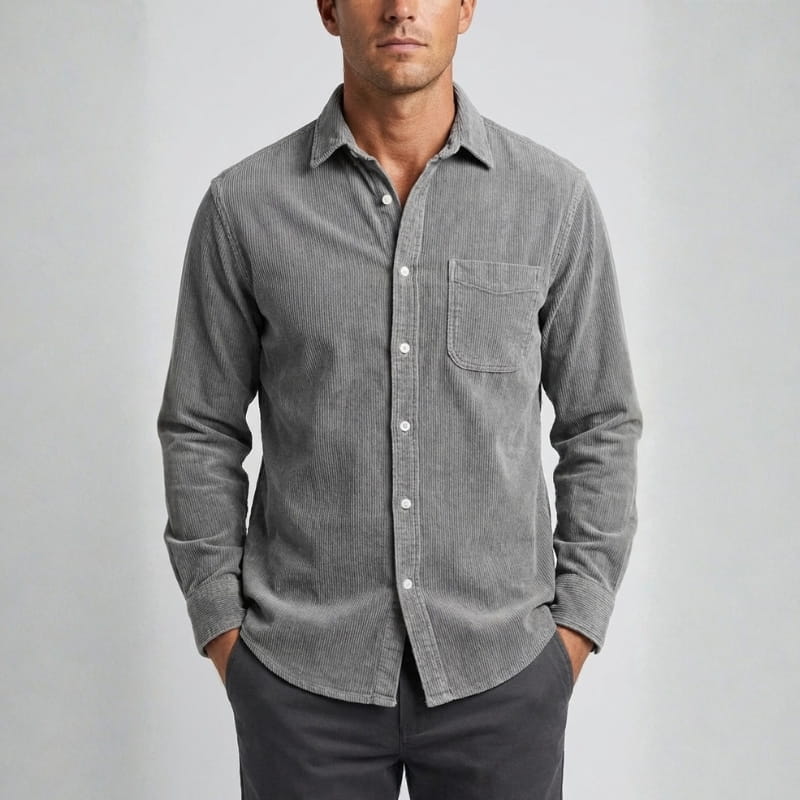 Briar Men's Corduroy Overshirt – Soft Cotton Shirt Jacket