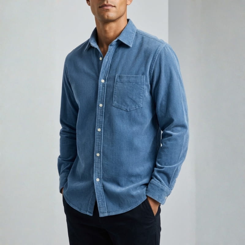 Briar Men's Corduroy Overshirt – Soft Cotton Shirt Jacket