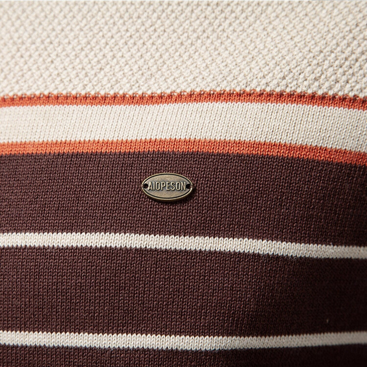 Griffin Men's Striped Crew Neck Sweater