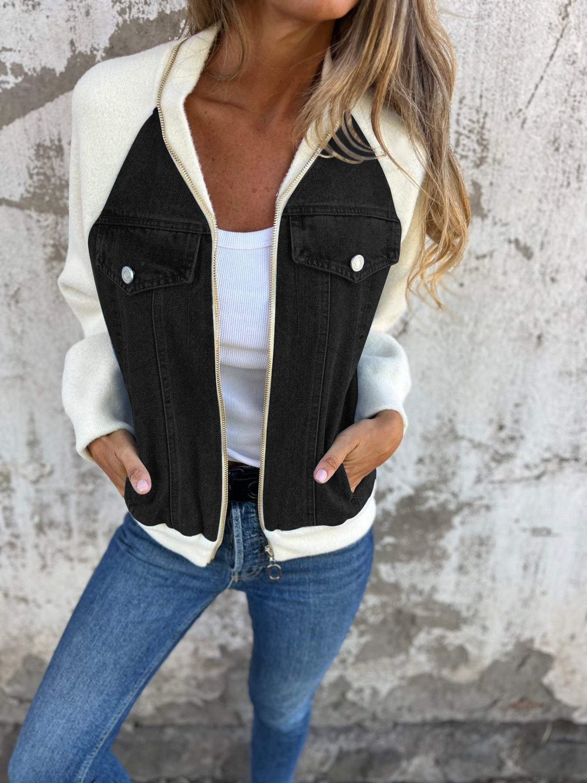 Joana Women’s Denim Jacket – Classic Button-Up with Relaxed Fit