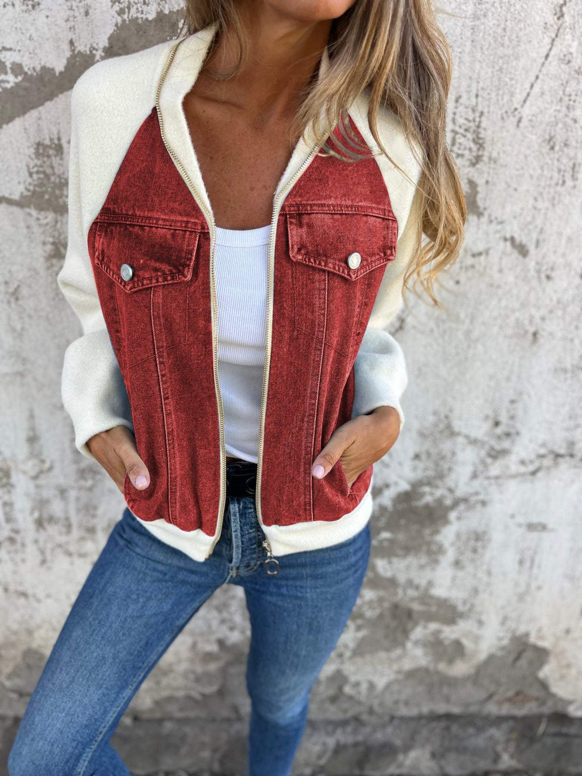 Joana Women’s Denim Jacket – Classic Button-Up with Relaxed Fit