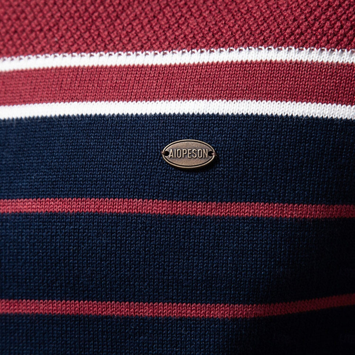 Griffin Men's Striped Crew Neck Sweater