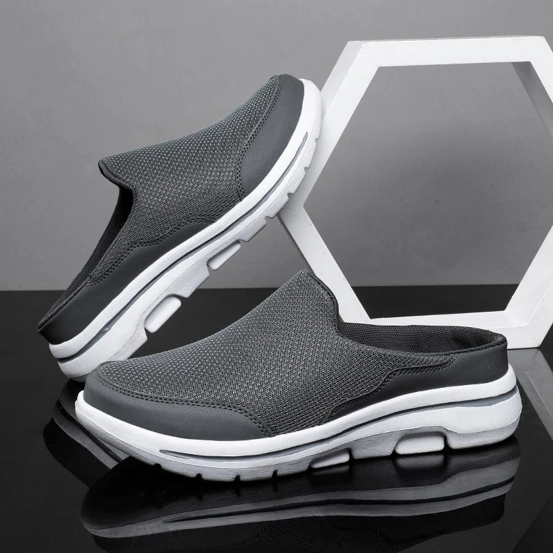 Mason Men’s Slip-On Sneakers – Mesh Backless Shoes with Cushioned Sole