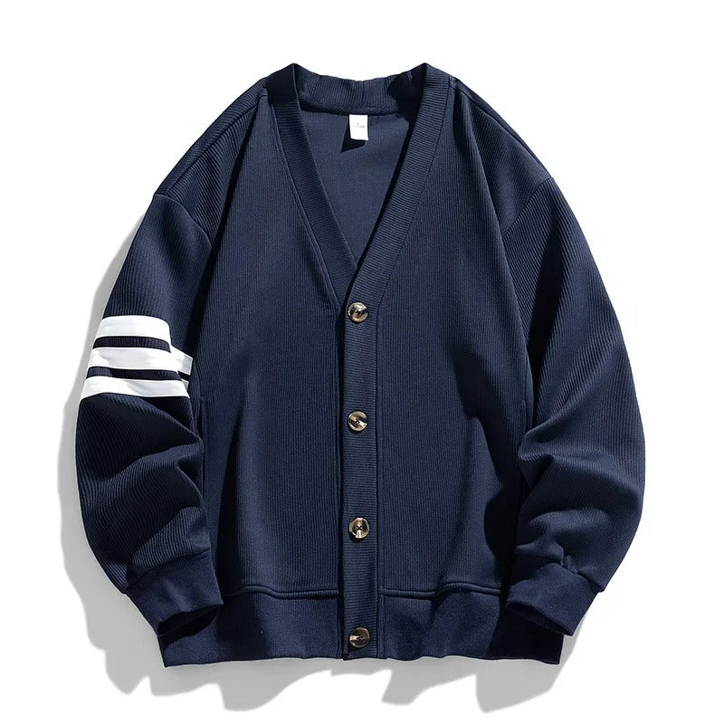 Tobias Men’s Cardigan – Lightweight Nylon Button-Up Cardigan