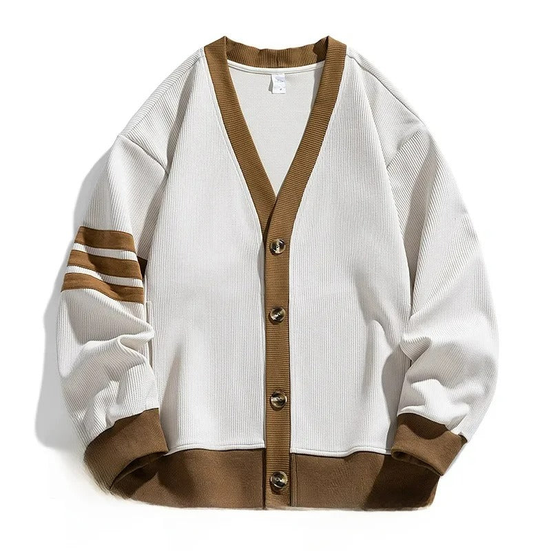 Tobias Men’s Cardigan – Lightweight Nylon Button-Up Cardigan